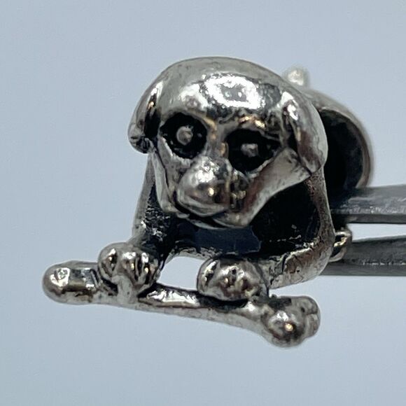 925 Sterling Silver IBB Cute Dog European Charm Boho Statement Classic Timeless - Picture 3 of 7